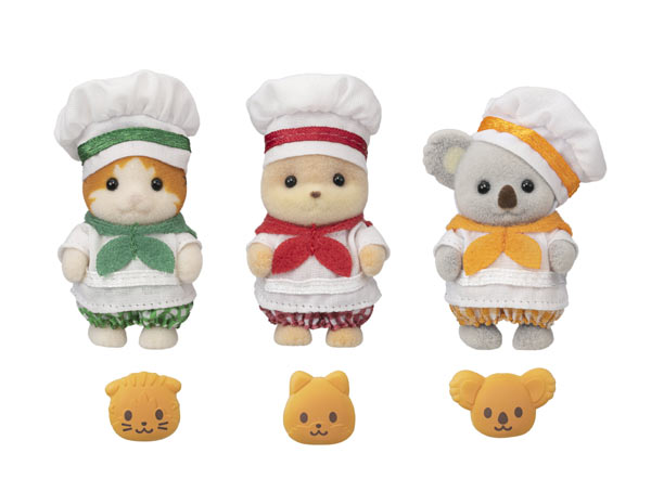 Sylvanian Families Baby Trio Bakery Pretend Play Doll Set Japan Limit