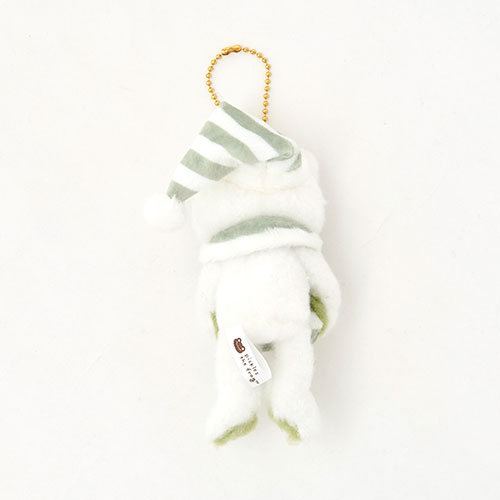 Pickles the Frog Plush Keychain Relax Room White Japan