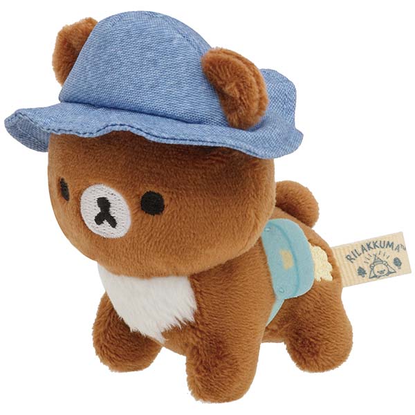 Rilakkuma Chairoikoguma Wagon mini Tenori Plush Doll Komorebi Camp San-X Japan