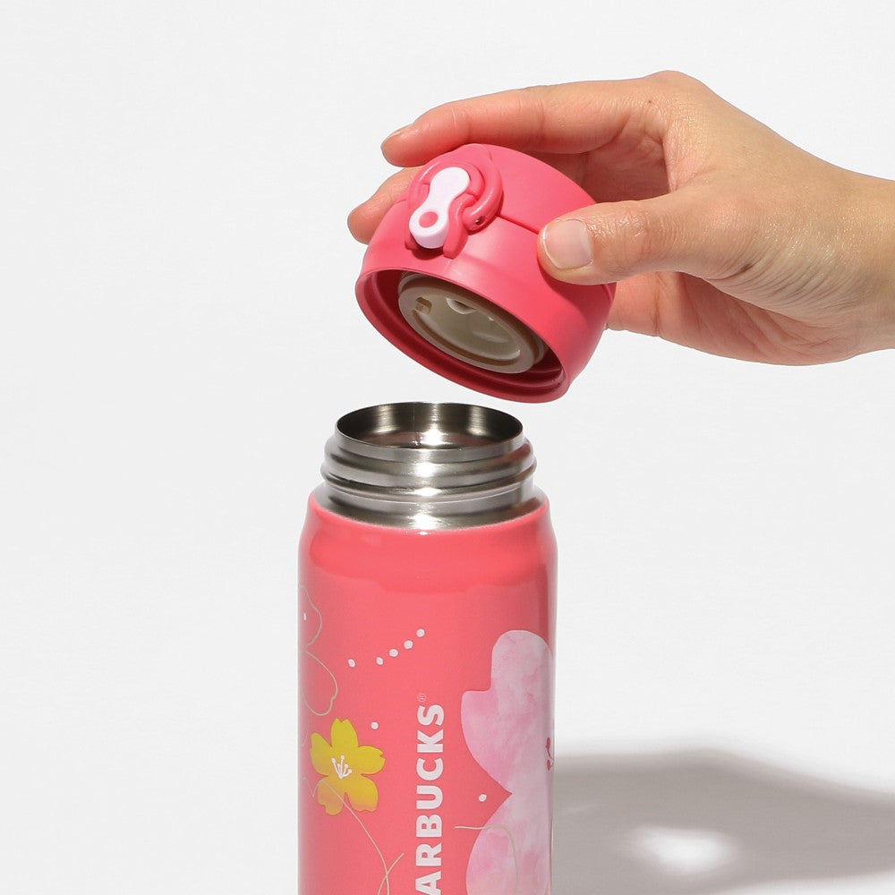 Starbucks Japan SAKURA 2024 Handy Stainless Bottle Vivid Pink 500ml Thermos