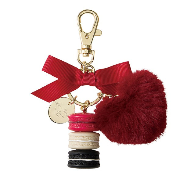 Keychain Key Holder Laduree Japan 2019 Limit Macaron Bag Charm Pompom