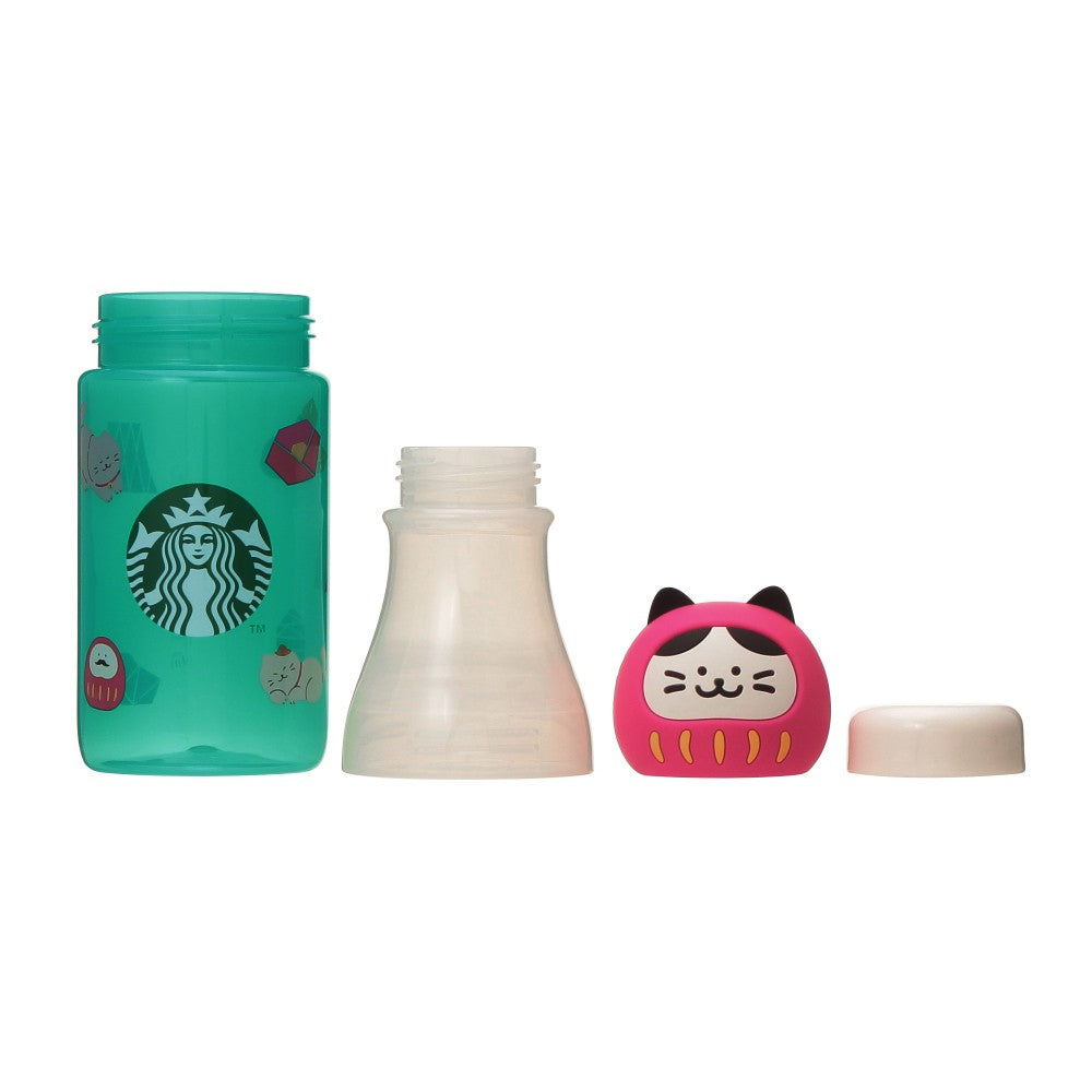 Starbucks Japan New Year 2024 Sunny Bottle Maneki Neko Cat Daruma 500ml Tumbler
