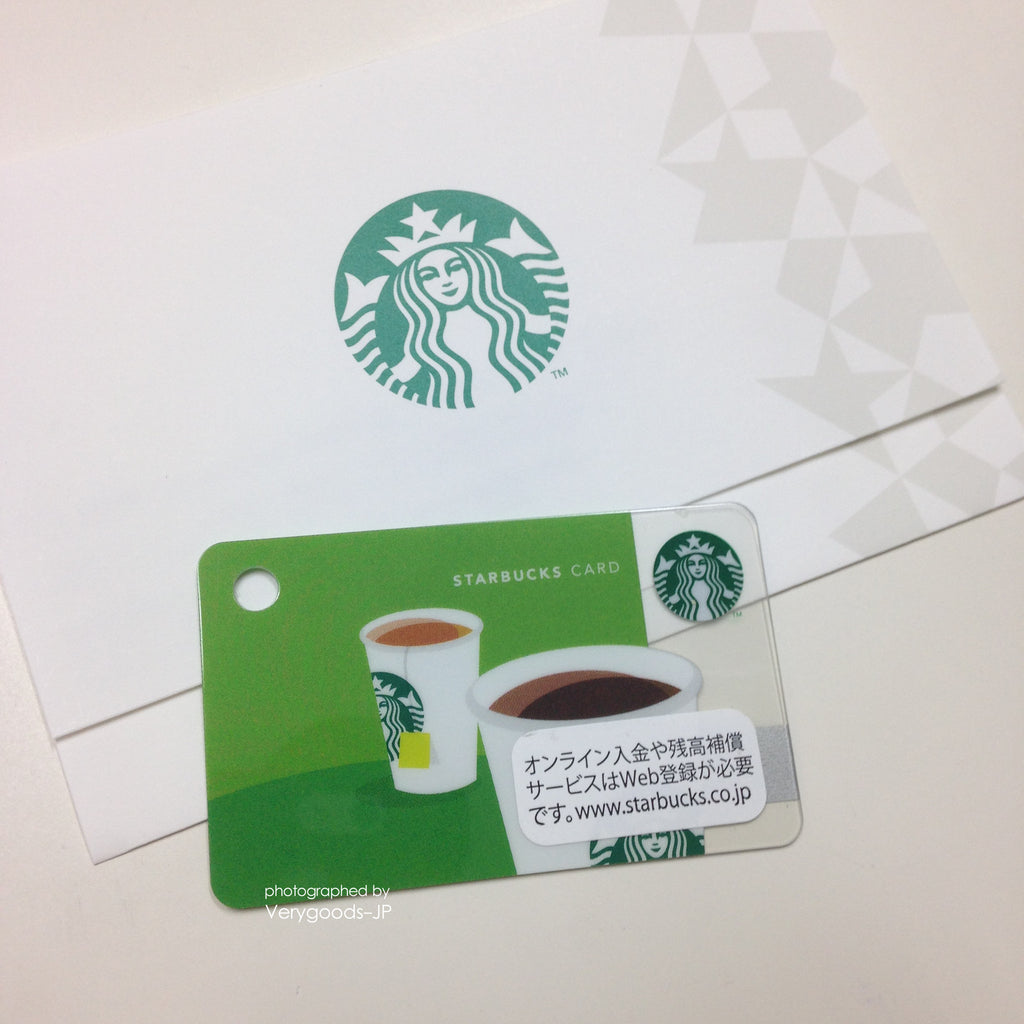 Starbucks Mini Gift Card Japan 2013 Coffee or Tea w/sleeve green