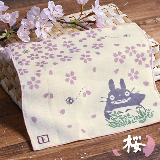 My Neighbor Totoro Gauze Handkerchief Spring Sakura Studio Ghibli Japan