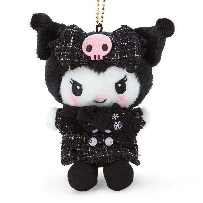 Kuromi Plush Mascot Holder Keychain Winter Dress up Sanrio Japan 2023