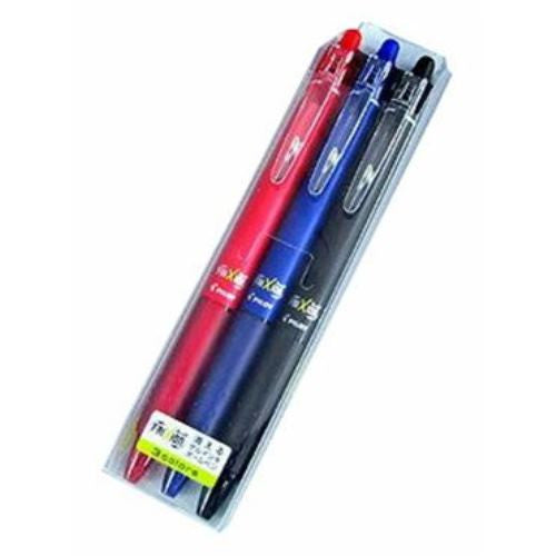 Japan Pilot Frixion 0.5 erasable Ballpoint Pen 3 color set Red Blue Black case