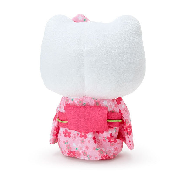 Hello Kitty Plush Doll S Sakura Kimono Sanrio Japan