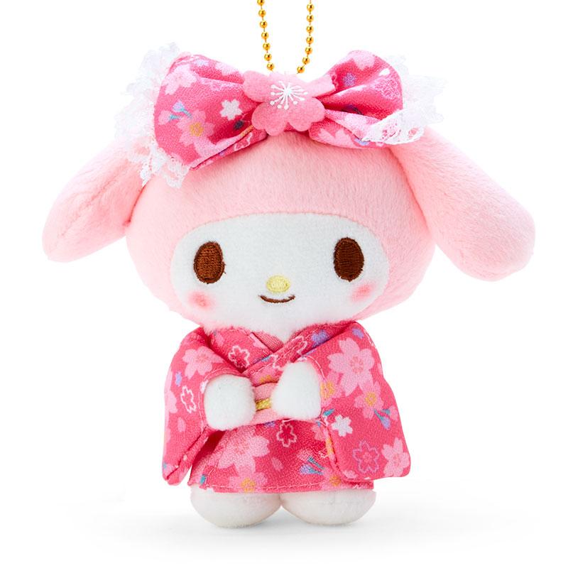 My Melody Plush Mascot Holder Keychain Kimono Sakura Sanrio Japan 2023