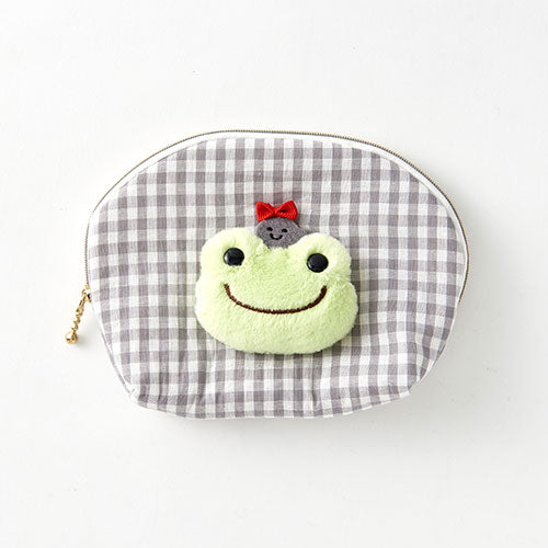 Pickles the Frog Round Pouch Boa Face Japan
