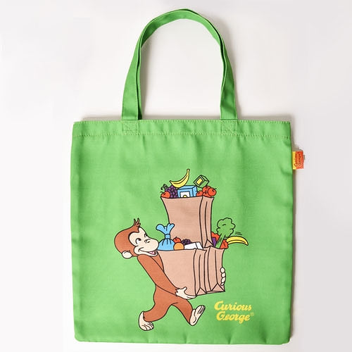 Curious George Lesson Tote Bag Shopping Green Japan