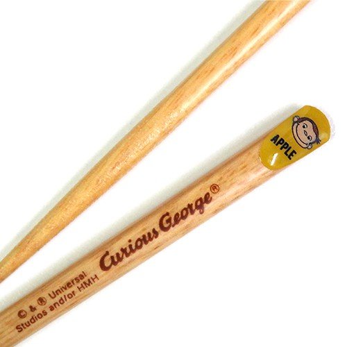 Curious George Chopsticks Apple Yellow Japan