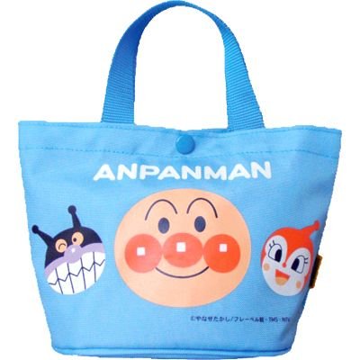 Anpanman mini Tote Bag Blue Japan Kids ANW-1000