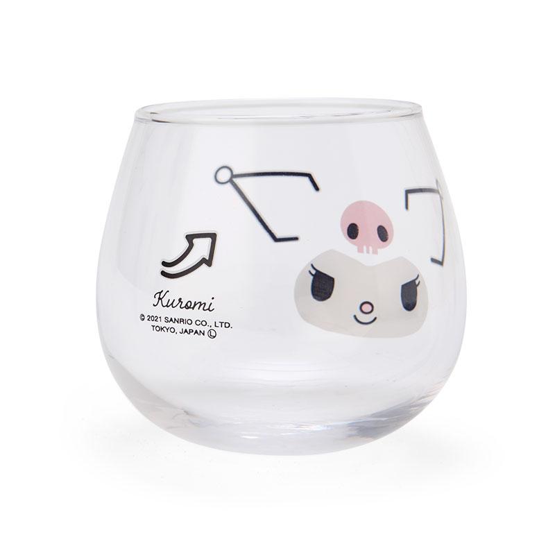 Kuromi Wobble Tumbler Glass Cup Face Sanrio Japan 2023