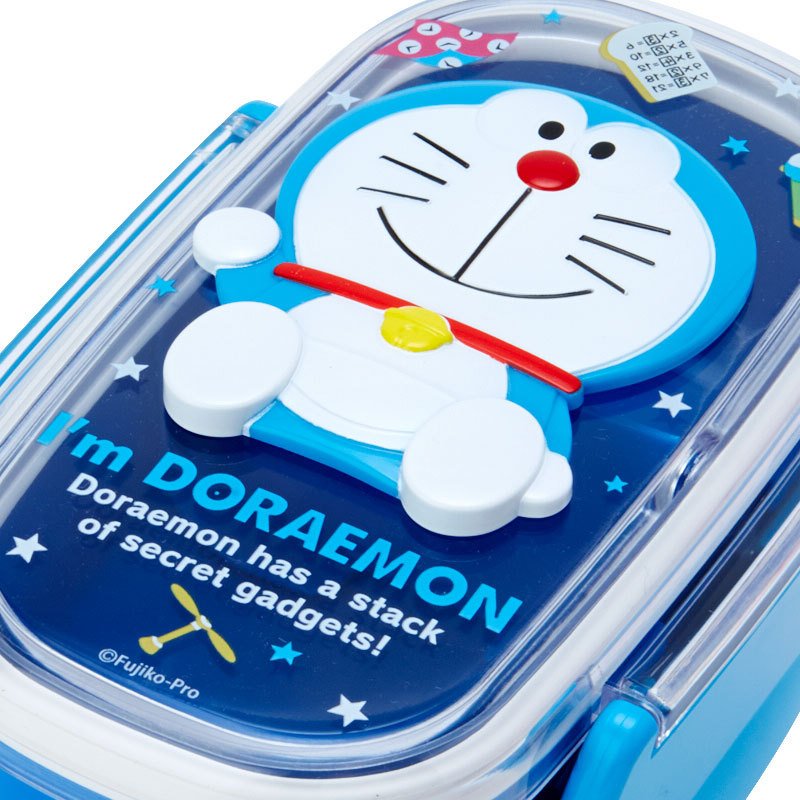 Lock Lunch Box Bento Relief 2Stage I'm DORAEMON Sanrio Japan