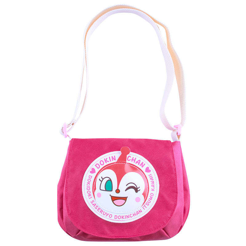 Dokinchan Kids Shoulder Bag Rose Pink Anpanman Japan 4992078011230