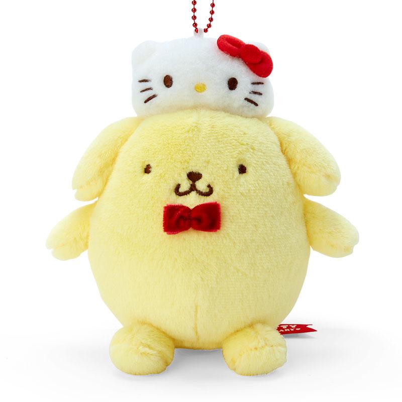 Pom Pom Purin Plush Mascot Holder Keychain Hello Kitty 50th Sanrio Japan