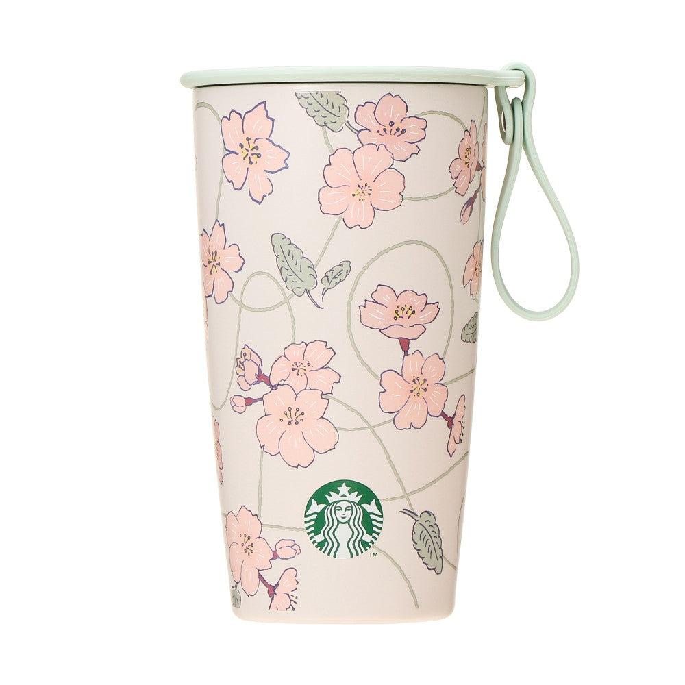 Starbucks Japan SAKURA 2024 Strap Cup Shape Stainless Bottle 355ml Tumbler
