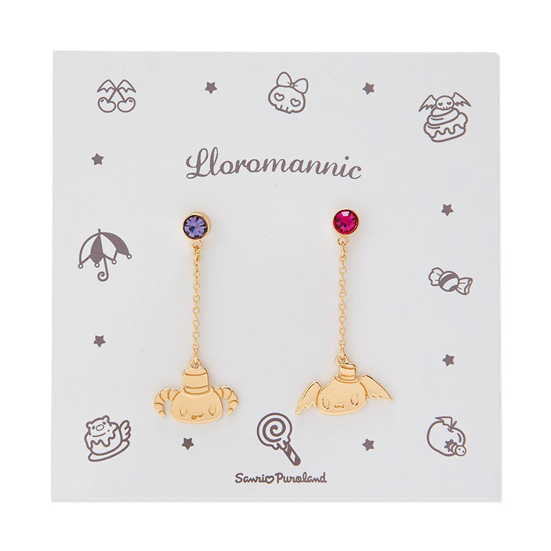 LLOROMANNIC Cherry and Berry Piercing Earring Chain Puroland Limit Sanrio Japan