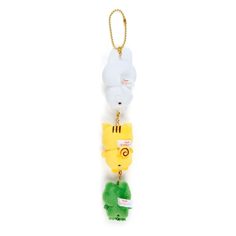 Pom Pom Purin Plush Mascot Holder Keychain B Team Pudding Sanrio Japan