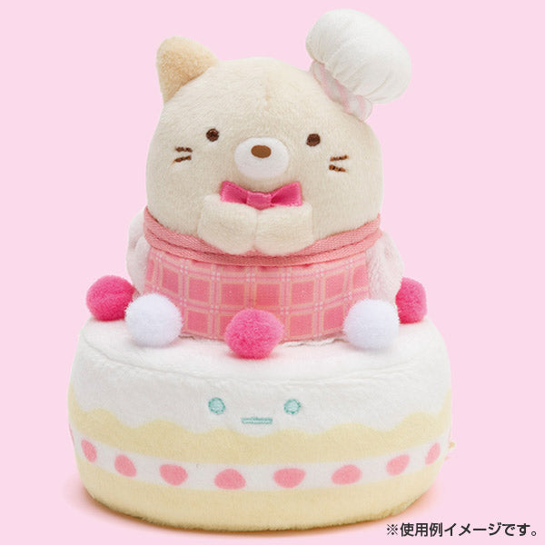 Sumikko Gurashi Neko Cat mini Tenori Plush Doll Cake Shop San-X Japan