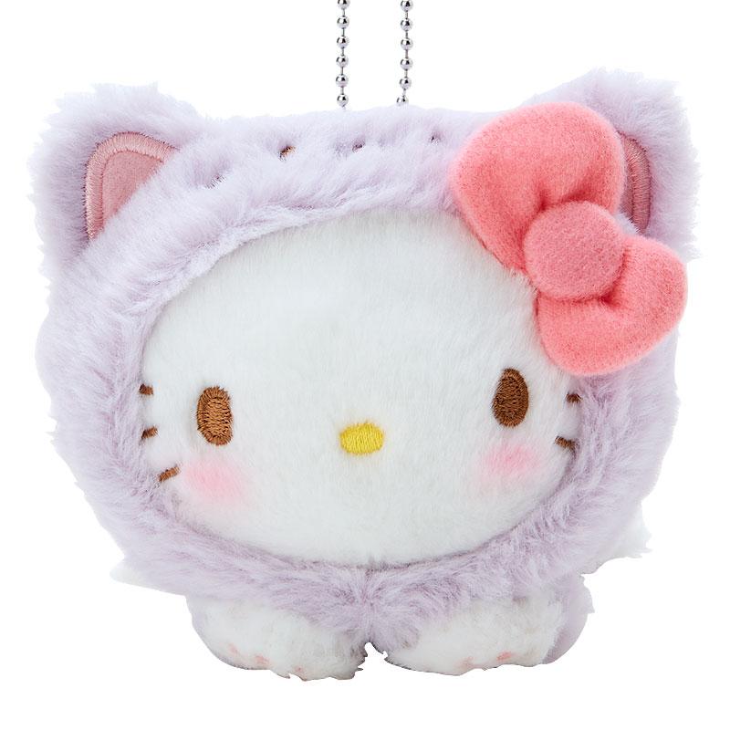 Hello Kitty Plush Mascot Holder Keychain Love Cat Sanrio Japan 2024