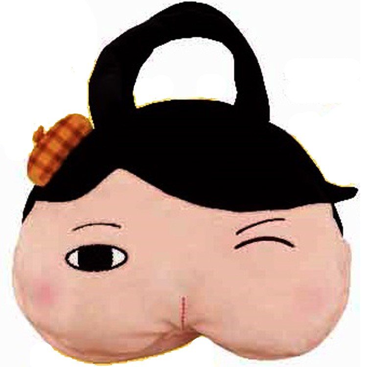 Oshiritantei Butt Detective Plush Bag Soft Mochi Dis-Cut B Wink Japan