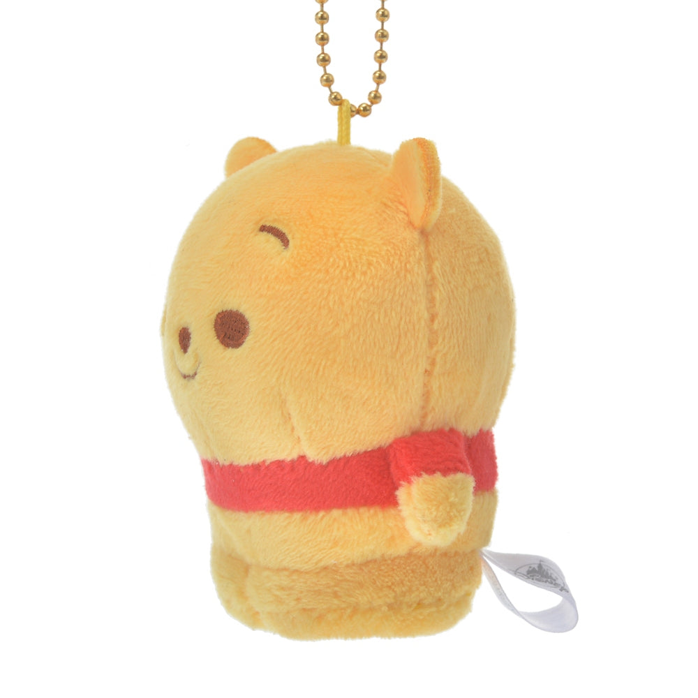 Winnie the Pooh Plush Keychain MUCCHI POCCHI Disney Store Japan