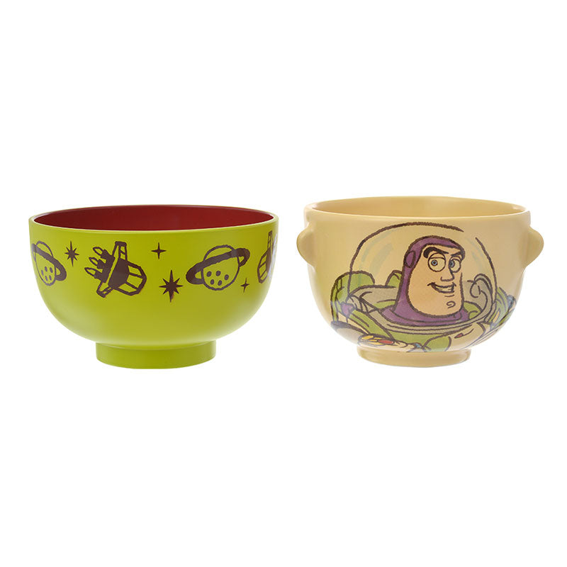 Toy Story Buzz Lightyear Bowl Set Crayon touch Disney Store Japan