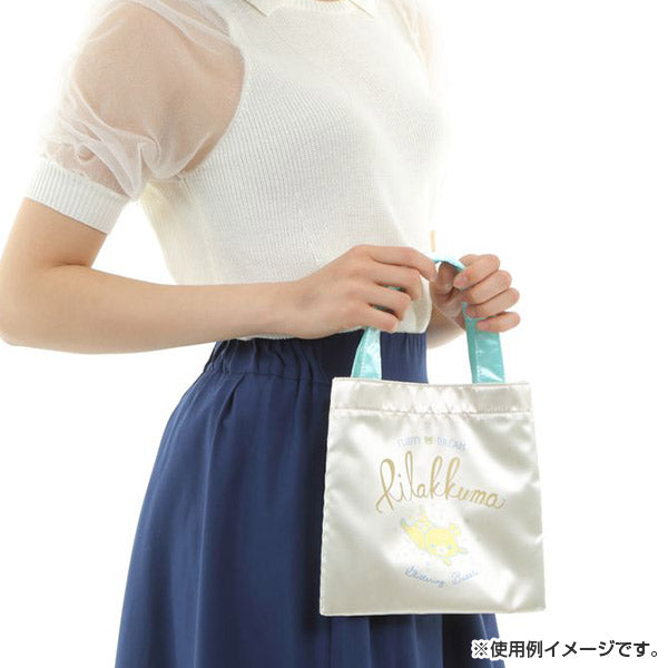 Rilakkuma mini Tote Bag Glitter Bubble San-X Japan