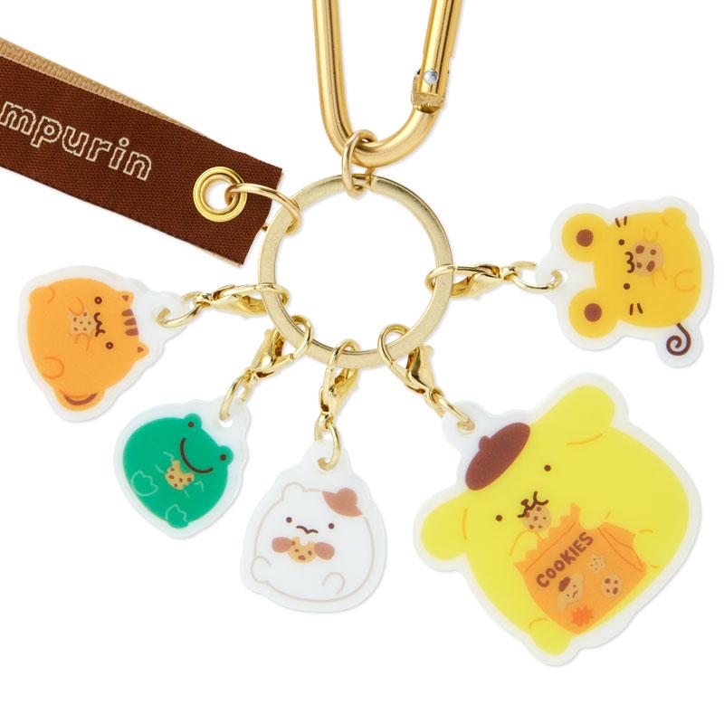 Pom Pom Purin Keychain Key Holder Round Sanrio Japan