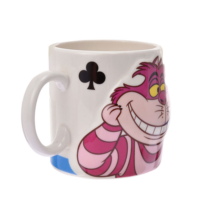 Alice in Wonderland & Cheshire Cat Pair Mug Cup Disney Store Japan Box