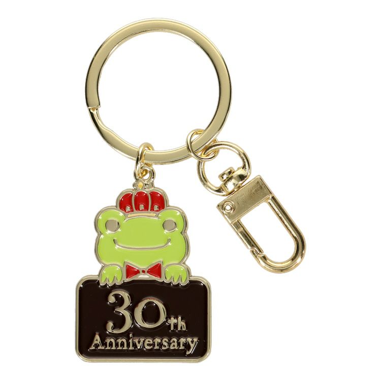 Pickles the Frog Keychain Key Ring 30th Anniversary Logo Japan