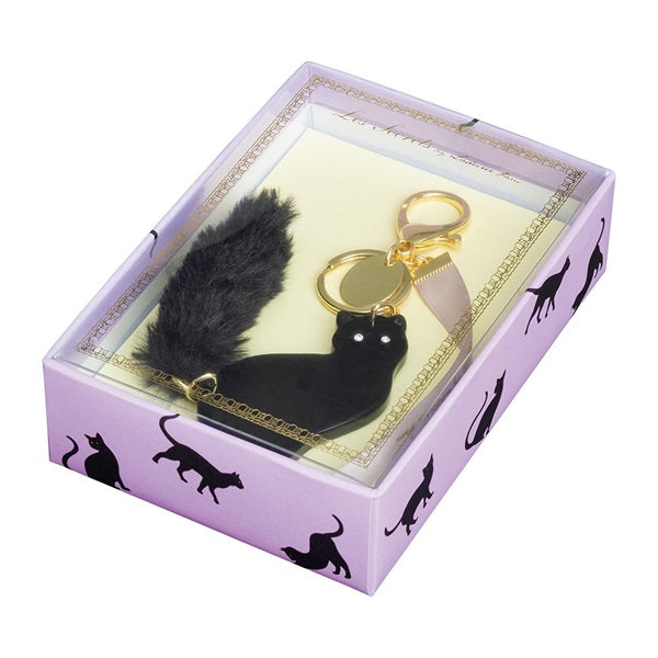 Keychain Bag Charm Lovely Cat Black Laduree Japan
