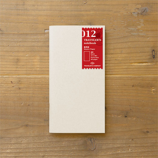 Traveler's Notebook Japan Regular Size Refill 012 Sketch Paper 14286006 Midori