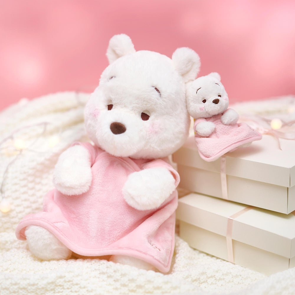 Winnie the Pooh Plush Doll M Pink White Pooh Disney Store Japan 2023 Limit