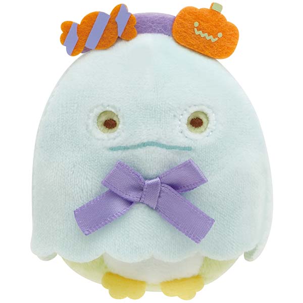 Sumikko Gurashi Penguin ? mini Tenori Plush Doll Ghost Halloween San-X Japan