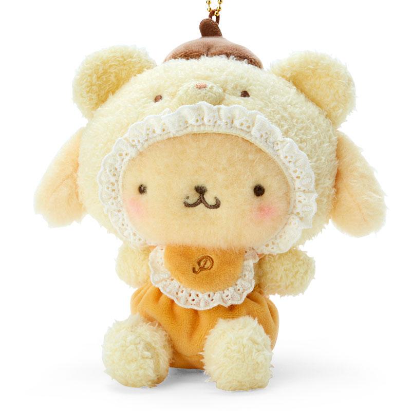 Pom Pom Purin Plush Mascot Holder Keychain Latte Bear Baby Sanrio Japan 2023