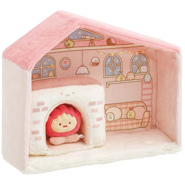 Sumikko Gurashi Plush Doll Tenori House with Fireplace San-X Japan