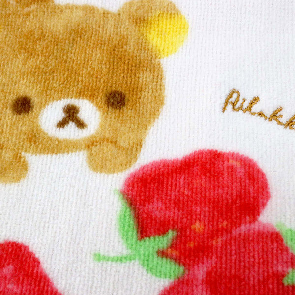 Rilakkuma mini Towel Red Strawberry & Lemon San-X Japan RLK7200
