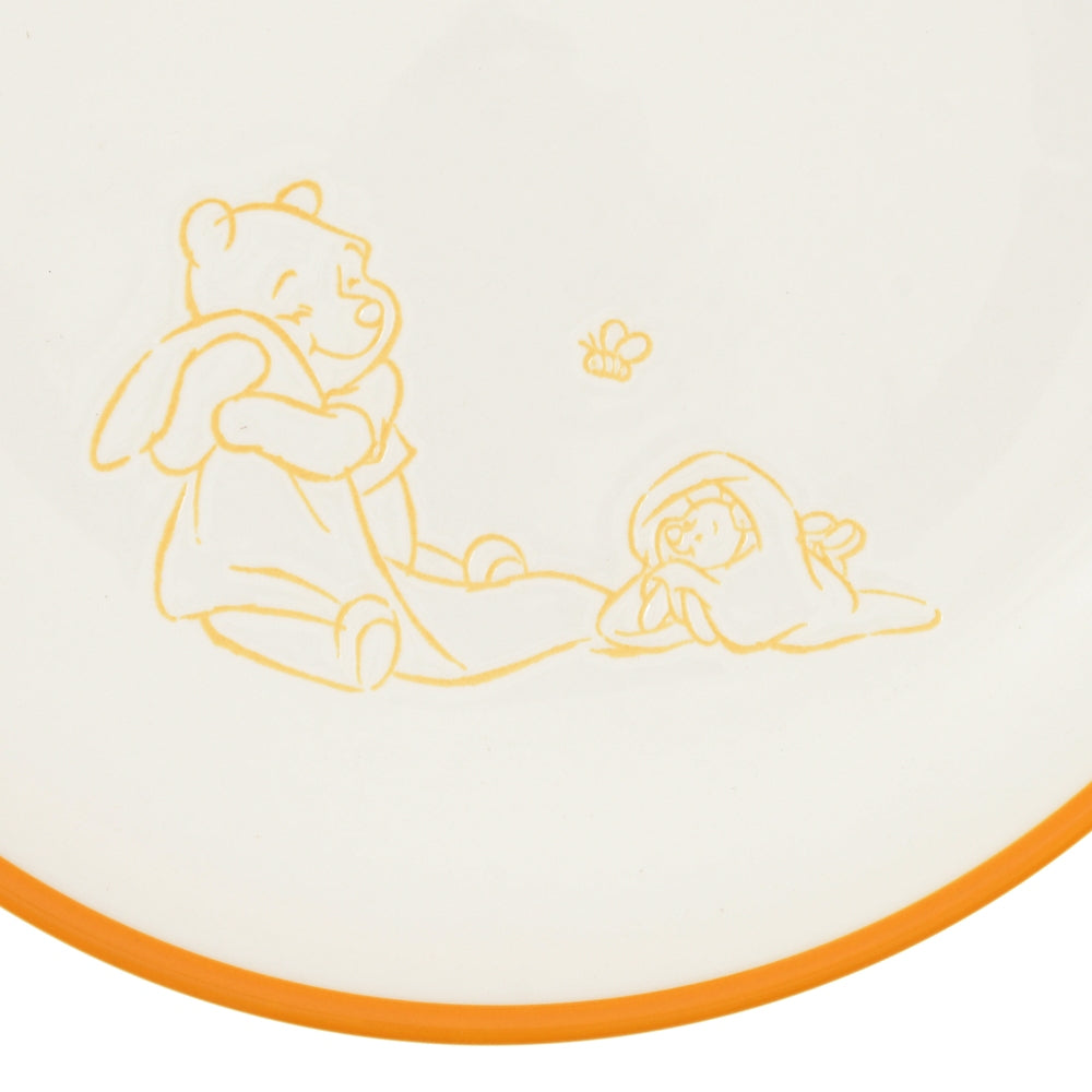 Winnie the Pooh & Piglet Plate White Pooh Disney Store Japan 2023