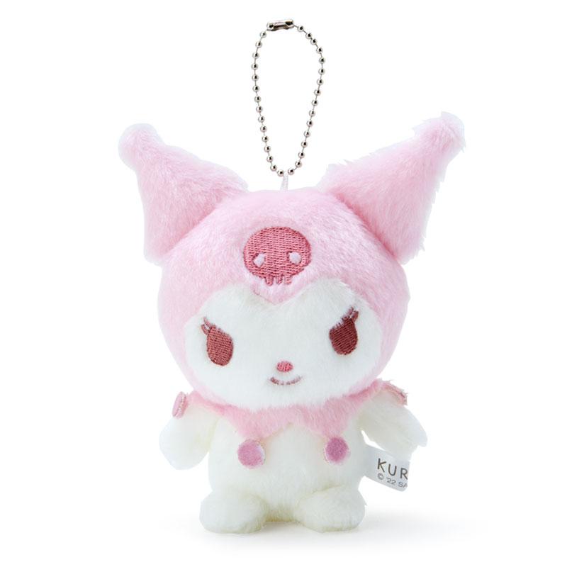 Kuromi Plush Mascot Holder Keychain Pink Dull Color Sanrio Japan