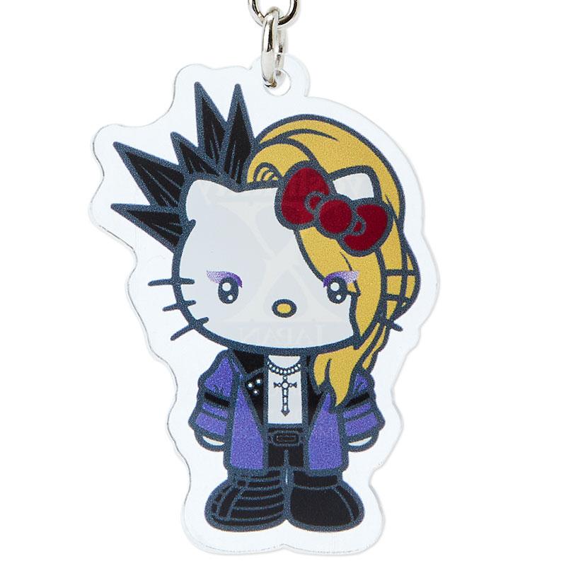 yoshikitty Acrylic Keychain Key Holder Purple Sanrio Japan YOSHIKI Hello Kitty