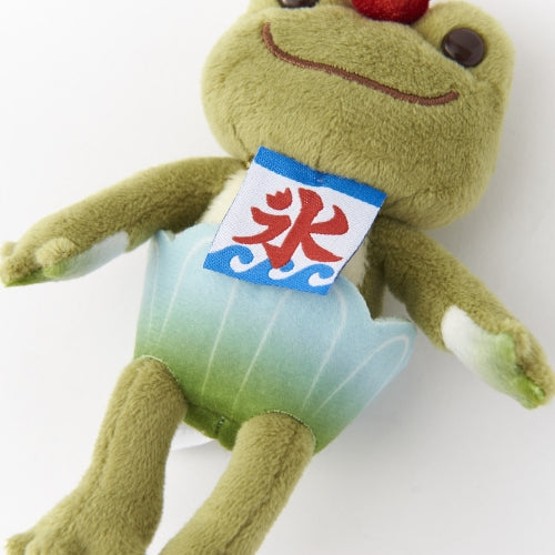 Pickles the Frog Plush Keychain Shaved Ice Matcha Condensed Milk Japan