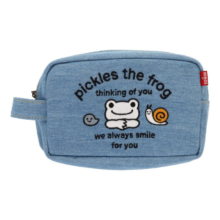 Pickles the Frog Square Pouch always smile EDWIN Japan 2023