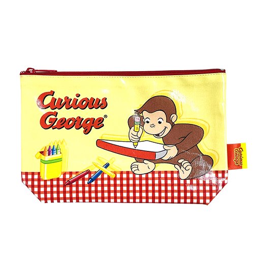 Curious George Pouch Drawing Red Japan