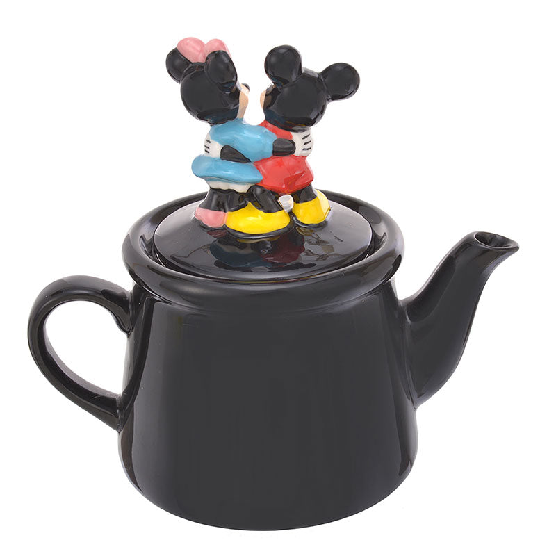 Mickey & Minnie Teapot Snow Globe Glass Cup Set Disney Store Japan Tea for one