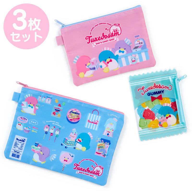 Tuxedosam Flat Pouch Set Candy Store Sanrio Japan