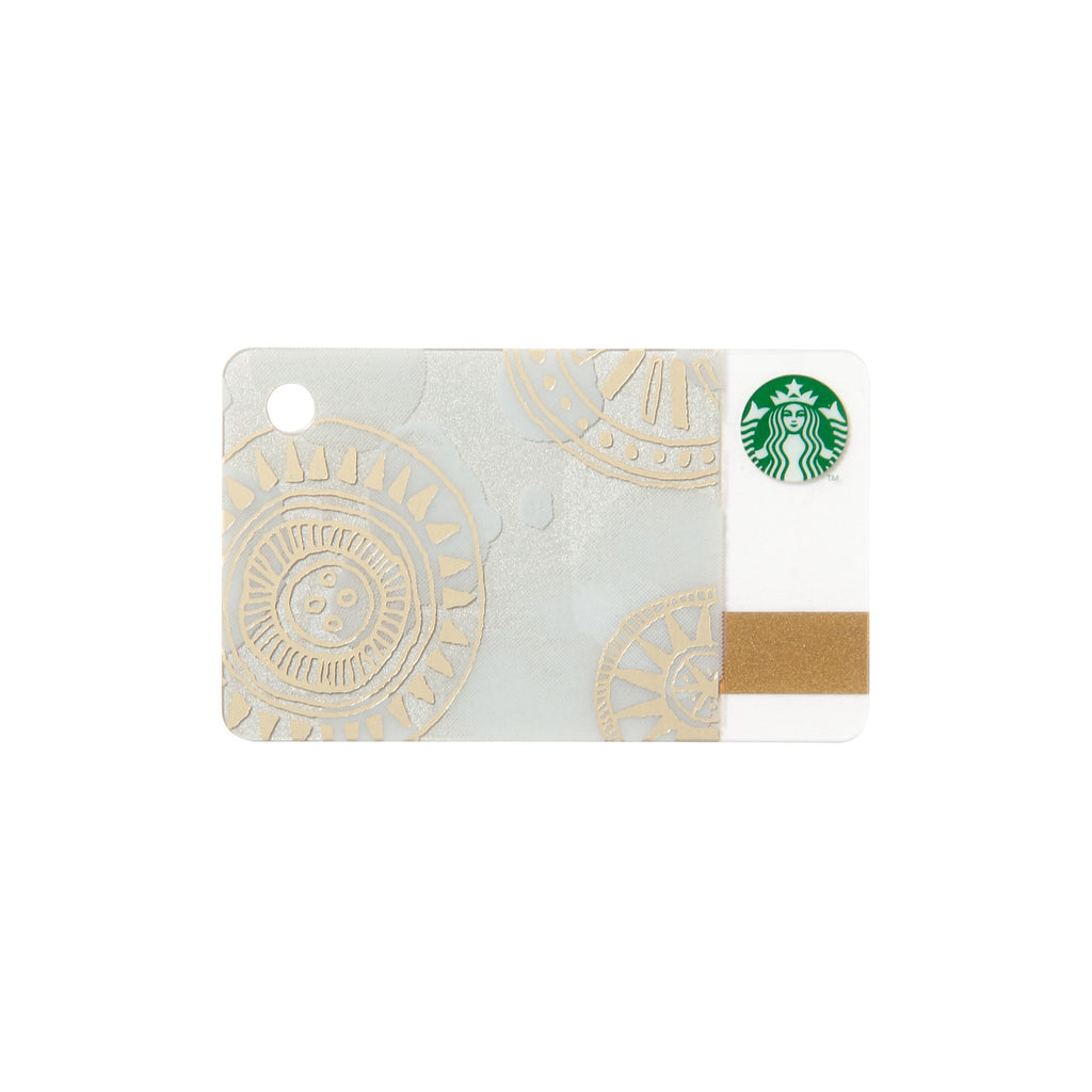 Starbucks Japan Christmas 2015 Winter X'mas Mini Gift Card w/ sleeve White