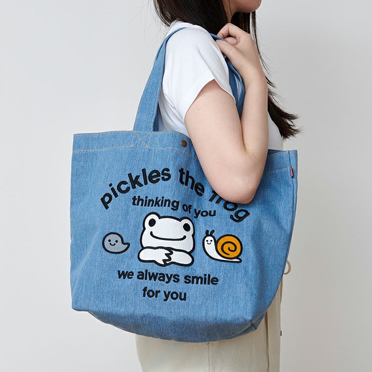 Pickles the Frog Tote Bag always smile EDWIN Japan 2023