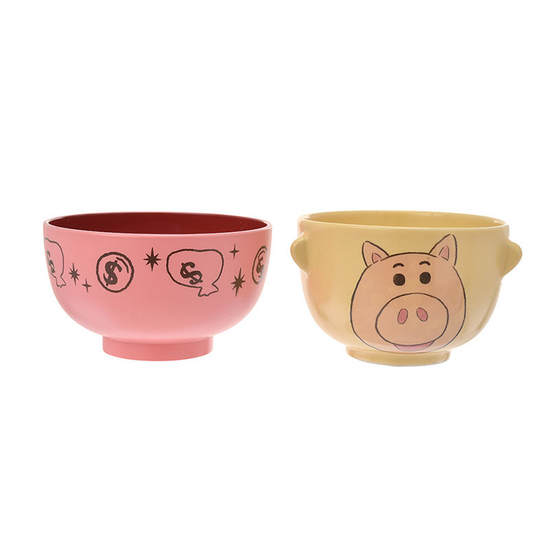 Toy Story Hamm Pig Bowl Set Crayon touch Disney Store Japan